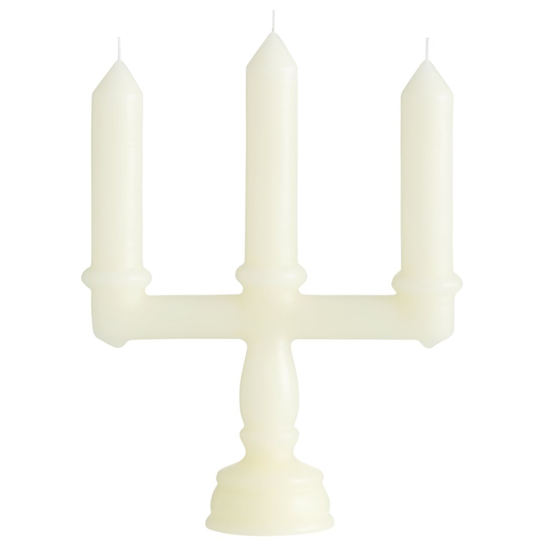 נר קישוט דקורטיבי- 3 קנים