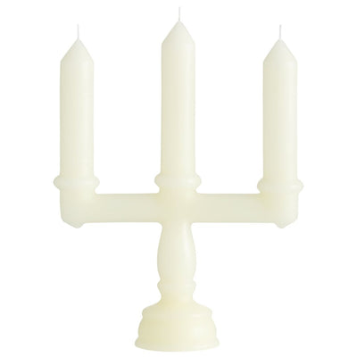 נר קישוט דקורטיבי- 3 קנים
