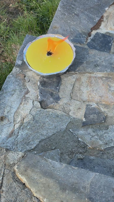נר לפיד ציטרונלה באלומיניום