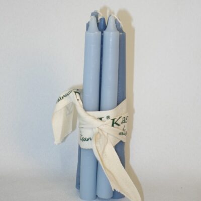מארז 6 נרות פמוטים כחול אוקיינוס Kassel Artisanal (20 ס"מ)