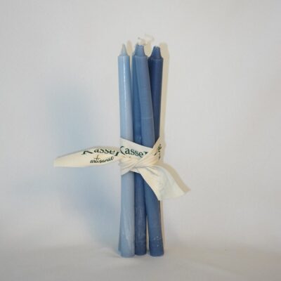 מארז 6 נרות פמוטים כחול אוקיינוס Kassel Artisanal (30 ס"מ)