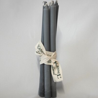מארז 6 נרות פמוטים אפור אורבני Kassel Artisanal (30 ס"מ)