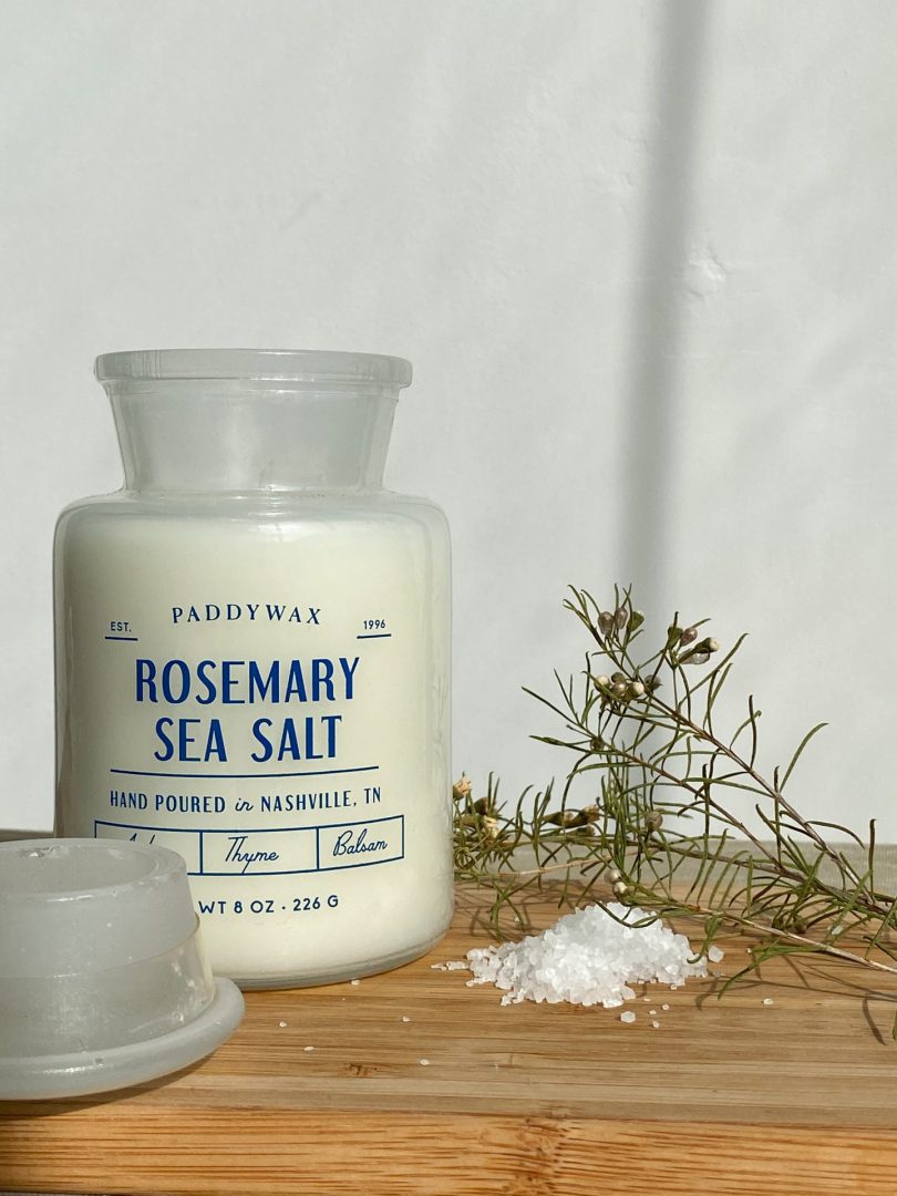 נר ריחני Rosemary Sea Salt