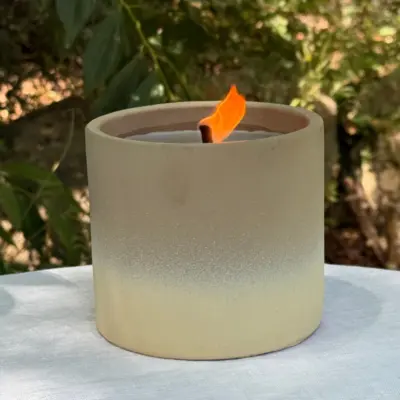 נר ציטרונלה אומברה אפור
