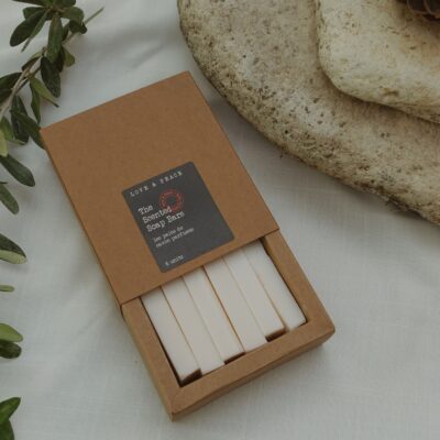 מארז 6 סבונים מוצקים Love & Peace בקופסה